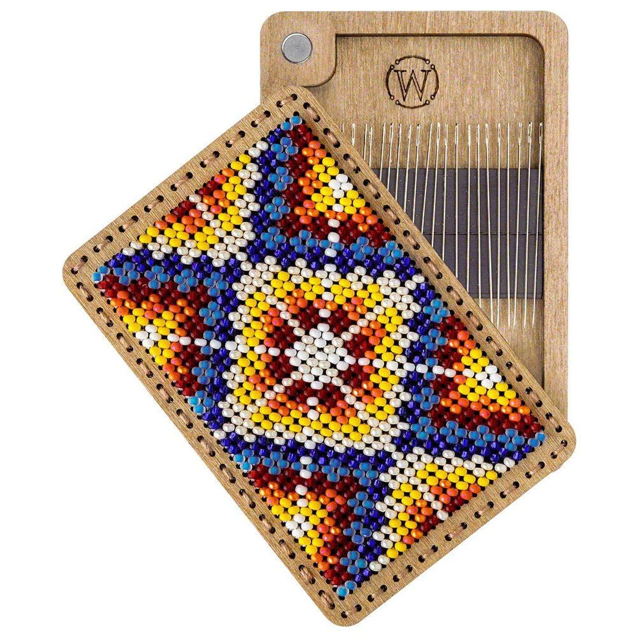 Wonderland Crafts Multicolor Bead Embroidery Needle Box Kit